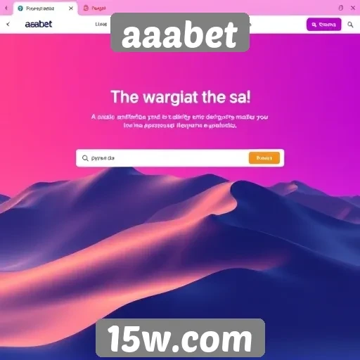 Análise da interface do usuário do site aaabet